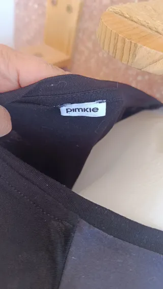 Camiseta Negra Estampado Thanks For Following Me