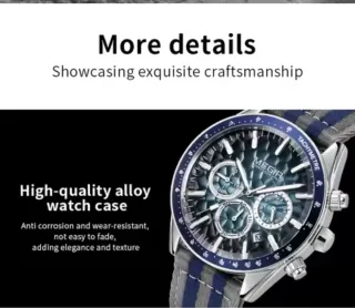 Reloj Megir Cronógrafo Azul y Gris