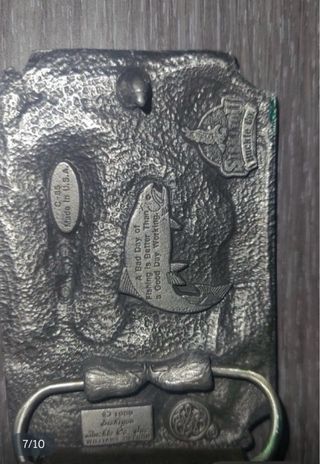 Hebilla Cinturón Pesca Vintage Sin Estrenar