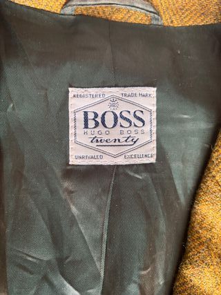 Hugo Boss Wool Blazer Mustard Olive