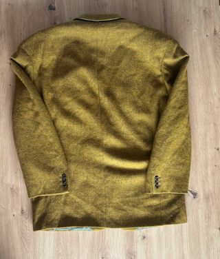 Hugo Boss Wool Blazer Mustard Olive