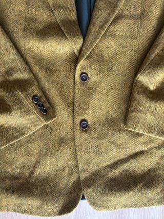 Hugo Boss Wool Blazer Mustard Olive