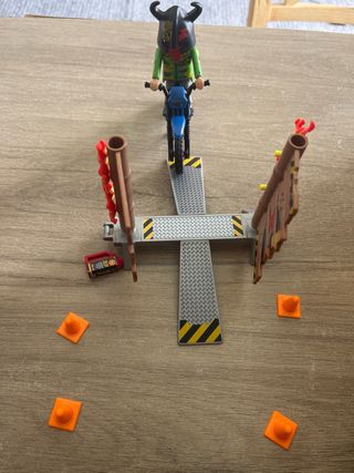 PLAYMOBIL Stuntshow Moto Muro Fuego 70553