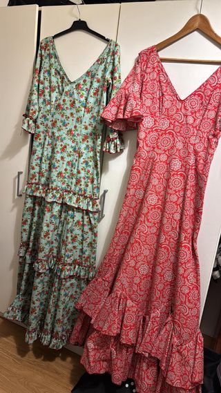 Trajes de flamenca estampados los 2 por ese import