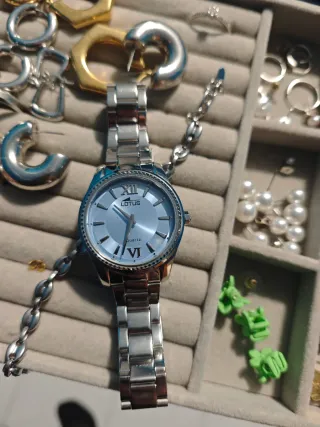 Reloj Lotus Plata y Azul