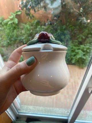 Açucareiro Bordallo Pinheiro Cerejas