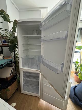 Nevera con congelador Zanussi Blanca