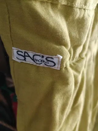 Pantalón peto vintage verde talla única