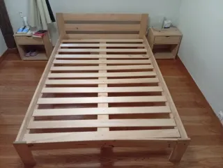 Somier  LUFE de madera 1.35