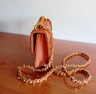 Borsetta trapuntata con tracolla Label Rose