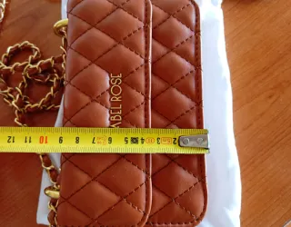 Borsetta trapuntata con tracolla Label Rose