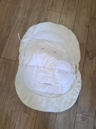 Funda silleta unisex blanco y marrón