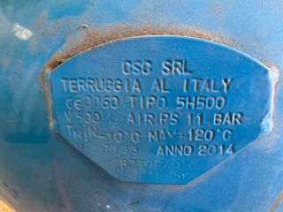 Compresor de aire 500L doble depósito