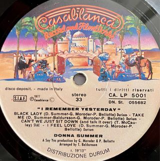 Donna Summer - I Remember Yesterday LP