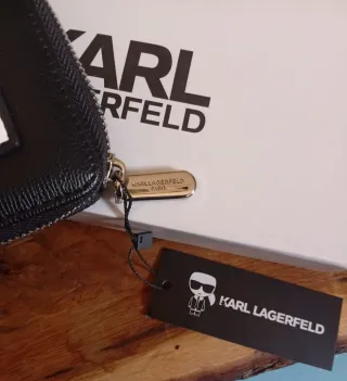 Monedero Karl Lagerfeld Negro y Blanco