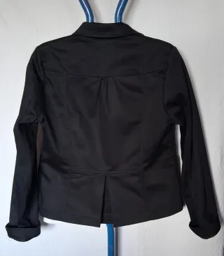 Giacca bambina un bottone nera