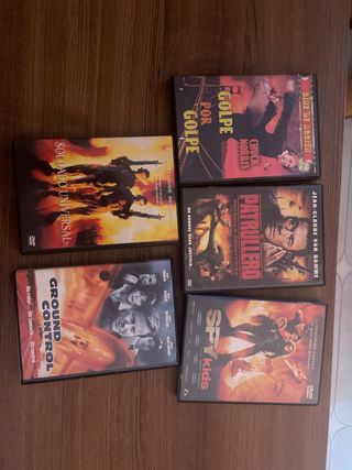 Lote 5 Películas DVD Acción y Aventura