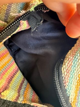 Borse a spalla nere e multicolor