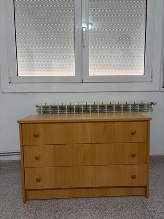 Cómoda de madera 3 cajones