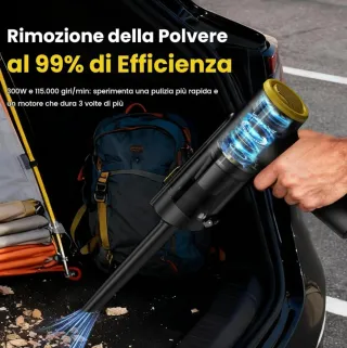 Aspirabriciole Zynet V5 3-in-1 28000Pa soffiatore