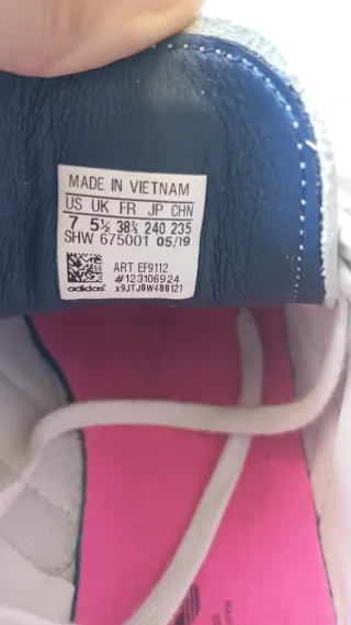 Adidas sneakers pelle/camoscio 38,5