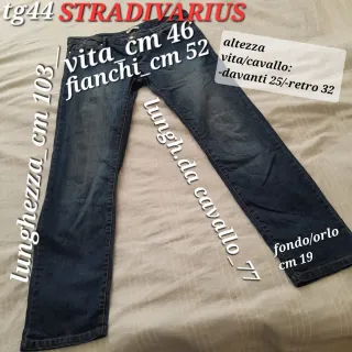 Jeans Stradivarius bootcut tg 44 cotone leggero