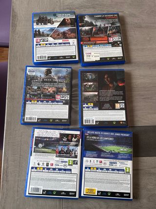 Ps4 Negra + Cámara, Mochila y 6 Juegos