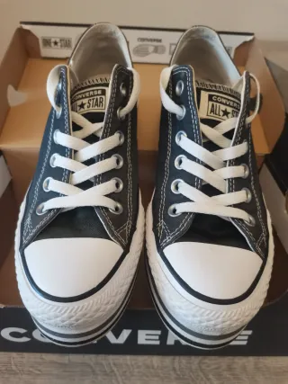 Zapatillas Converse Negras Plataforma