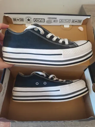 Zapatillas Converse Negras Plataforma