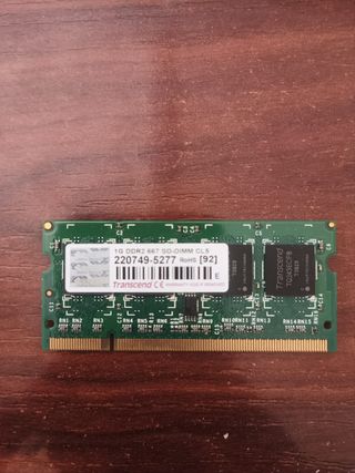 Memoria RAM Transcend 1GB DDR2 667 SO-DIMM CL5