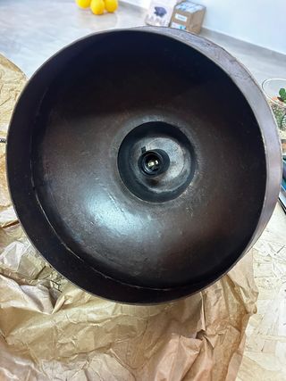 Lampadario vintage metallo riciclato