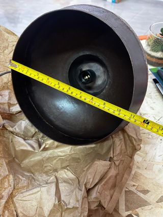 Lampadario vintage metallo riciclato