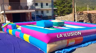 Castillo hinchable gladiadores