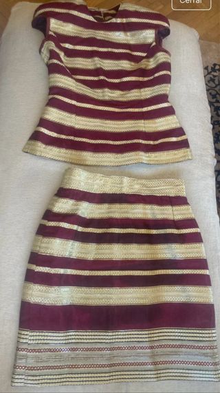 Traje de alta costura 3 piezas