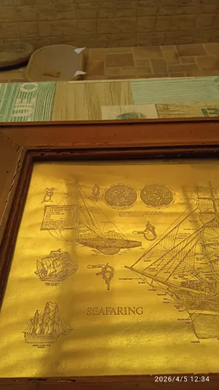 Placa bronce barcos náuticos SEAFARING