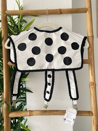Chaleco Flamenco Lunares Blanco y Negro