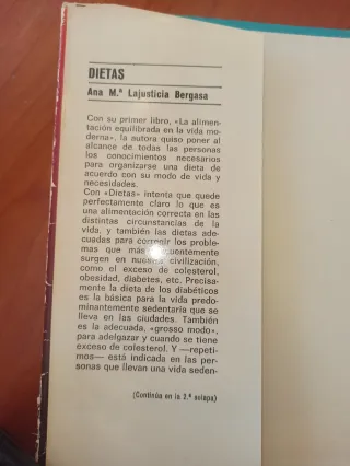 Libro DIETAS - Ana María La Justicia