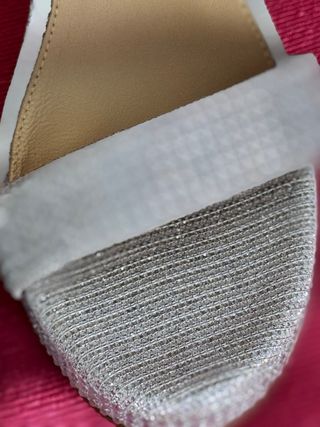 Sandalias Michael Kors Piel Pedrería Plata