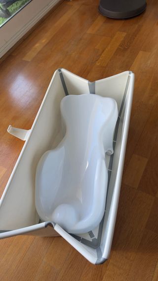 Bañera Stokke plegable + adaptador RN