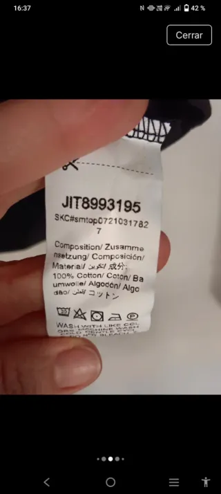 Camiseta y Camisa Chico Talla S