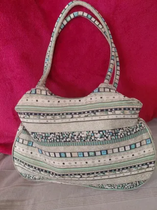 Bolso estampado étnico forrado