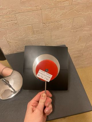 Lote 2 espejos de baño plateados