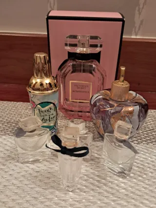 Frascos de perfume vacíos coleccionables