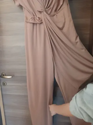 Tuta intera donna taglia L cipolla con drappeggio