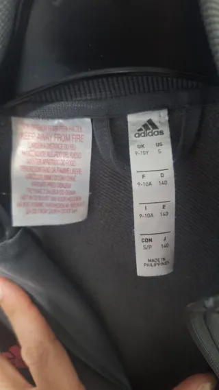 Sudadera Chándal Real Madrid Adidas Gris 9-10años