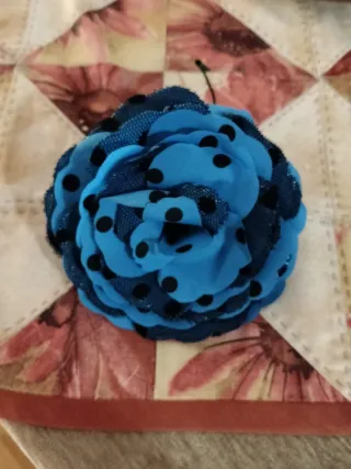 Traje Flamenca Negro y Azul Talla Única