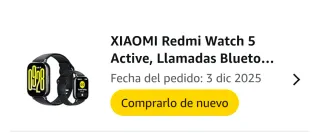 Xiaomi Redmi Watch 5 Active Negro