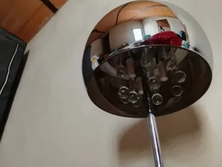 Juego 2 Lámparas Noche Cristal Metal