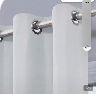 6 Cortinas Opacas Beige