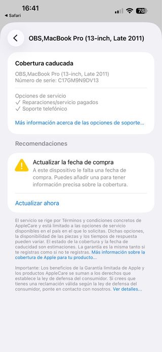 Placa base MacBook Pro 2011